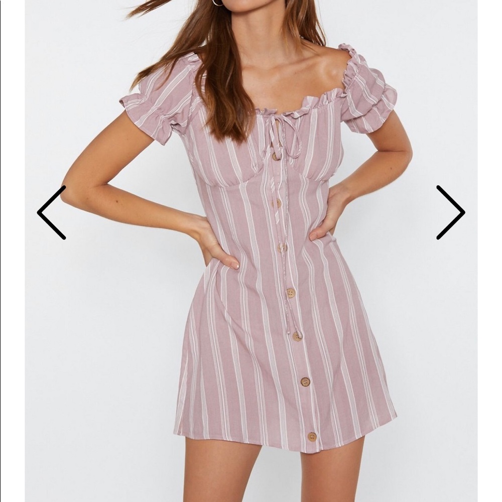 Off the shoulder mini dress